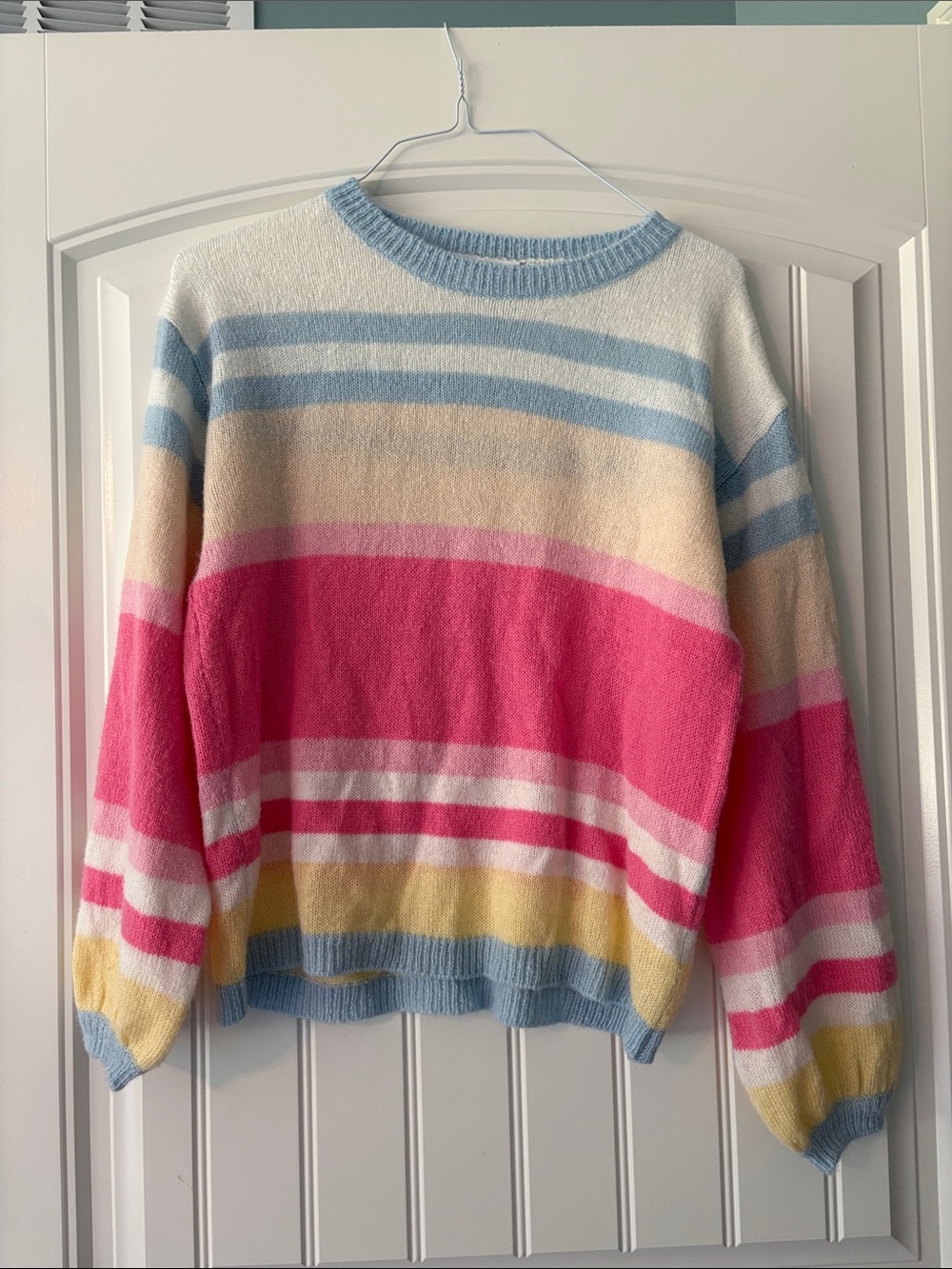 Altar'd State Multicolor Striped Crewneck Sweater - Sz S